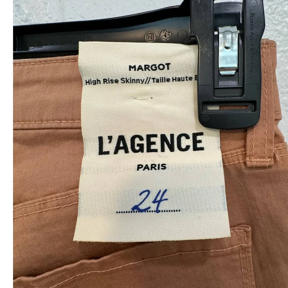 LAGENCE NWT $275 Margot Mid-rise Skinny Ankle in Hazelnut Size 24
